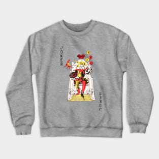 Playing Cards Distressed Joker Crewneck Sweatshirt